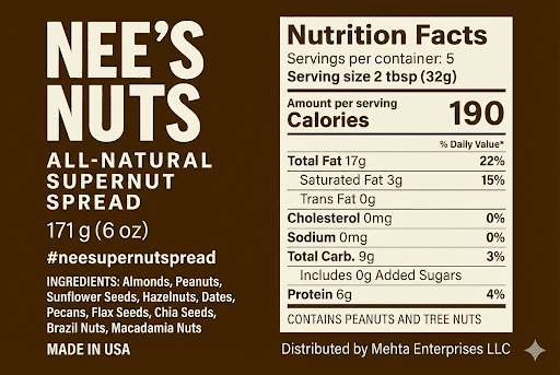 Back label design